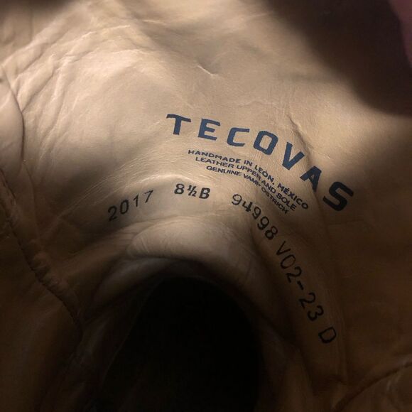 TECOVAS "THE CHLOE" SIZE 8.5 B PEARL EXOTIC OSTRICH BOOTS  COWGIRL WESTERN - Picture 10 of 16